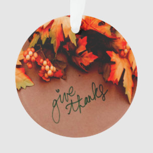 Geef Bedankt met de Thanksgiving van de Valsblad Ornament