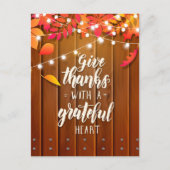 Geef Bedankt met een Grateful Heart Briefkaart (Voorkant)
