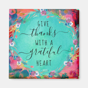Geef Bedankt met een Grateful Heart Magnet