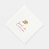 Geef Bedankt minimalistische waterverf Thanksgivin Servet (Hoek)