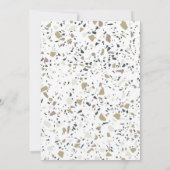 "Geef Bedankt" Modern Autumn Leaf Thanksgiving Kaart (Achterkant)