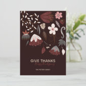 GEEF BEDANKT | Modern Wenskaart Kaart (Staand voorkant)