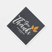 Geef Bedankt. Moderne Thanksgiving. Servet (Hoek)