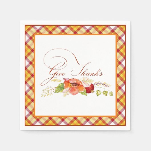 Geef Bedankt Napkins Servet (Voorkant)