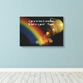 Geef Bedankt Native American Indian quote Canvas Afdruk (Insitu (Houten vloer))