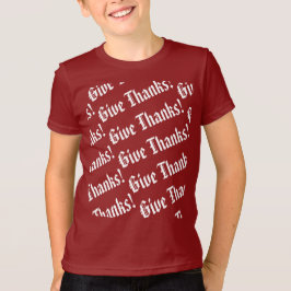 Geef bedankt patroon Thanksgiving zin T-shirt