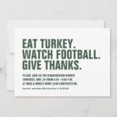 Geef bedankt plezier eenvoudige moderne groene Tha Kaart (Voorkant)