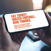 Geef bedankt plezier eenvoudige moderne oranje Tha Kaart