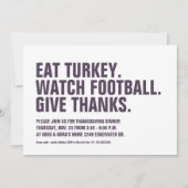 Geef bedankt plezier eenvoudige moderne pruim Than Kaart (Voorkant)