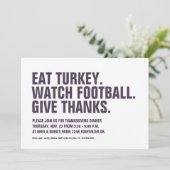 Geef bedankt plezier eenvoudige moderne pruim Than Kaart (Staand voorkant)