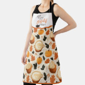 Geef Bedankt pompoen en herfstbladeren Schort (Insitu)