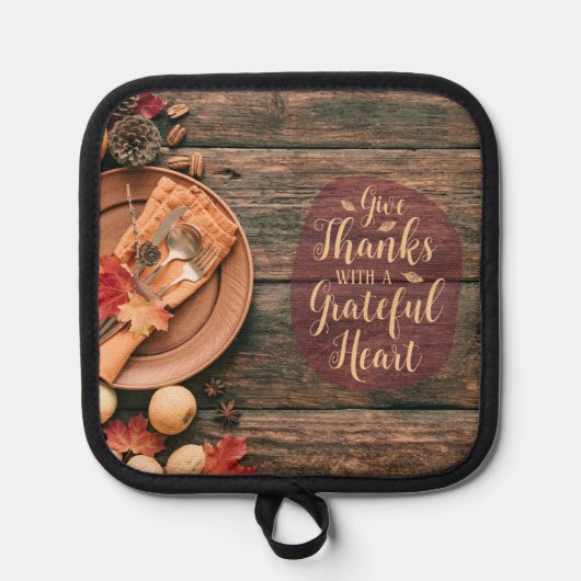 Geef Bedankt Pot Holder Pannenlap (Voorkant)