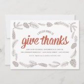 Geef Bedankt Potluck Kaart (Voorkant)