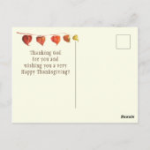 Geef Bedankt, Psalm 92:4 Bijbelvers Briefkaart (Achterkant)