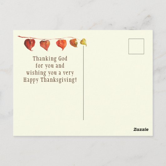 Geef Bedankt, Psalm 92:4 Bijbelvers Briefkaart (Achterkant)