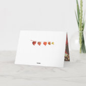 Geef Bedankt, psalm 92:4 Bijbelversie, Thanksgivin Kaart (Achterkant)