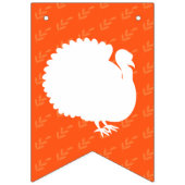Geef Bedankt Pumpkin Oranje Thanksgiving Vlaggetjes (Tweede vlag)