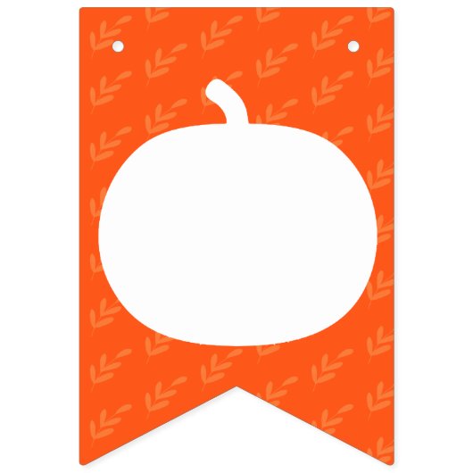 Geef Bedankt Pumpkin Oranje Thanksgiving Vlaggetjes (Eerste vlag)