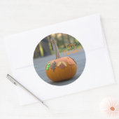 Geef Bedankt Pumpkin Turkey Thanksgiving Sticker (Envelop)