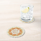 Geef Bedankt Pumpkin Wreath Kartonnen Onderzetters (Insitu)