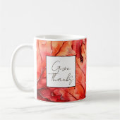 Geef Bedankt Red Fall Leaves Thanksgiving Koffiemok (Links)