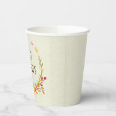 Geef Bedankt Rustic Boho Sunflower Thanksgiving Papieren Bekers (Links)