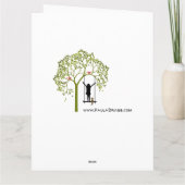 Geef Bedankt! Schattigee Thanksgiving Herfst Puppy Kaart (Achterkant)