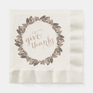 Geef Bedankt   Servetten van het Document van de