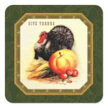 Geef Bedankt. Stickers voor  ontwerpThanksgiving