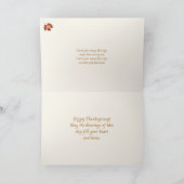 Geef Bedankt Thanksgiving Card Feestdagen Kaart (Binnen)