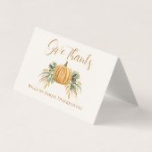 Geef Bedankt Thanksgiving Dankbaarheid Plaats Kaar Kaart (Voorkant)