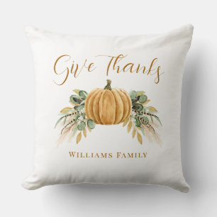 Geef Bedankt Thanksgiving Herfst Pompoen Kussen