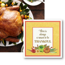 Geef Bedankt! Thanksgiving Herfstkleuren Servetten