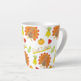 GEEF BEDANKT THANKSGIVING KALKOENEN & POMPOENEN LATTE MOK