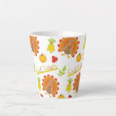 GEEF BEDANKT THANKSGIVING KALKOENEN & POMPOENEN LATTE MOK (Voorkant)