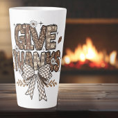 "Geef Bedankt" Thanksgiving Latte Mok