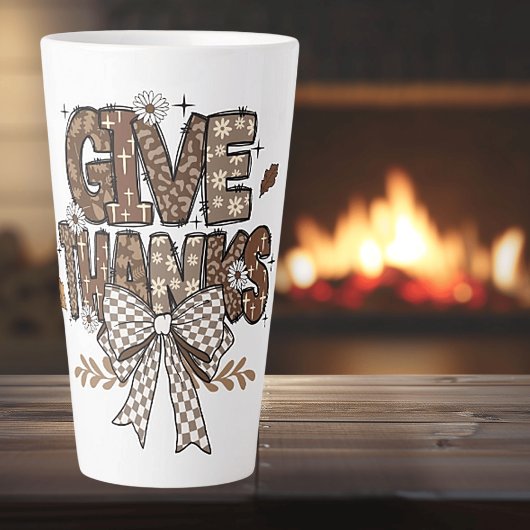 "Geef Bedankt" Thanksgiving Latte Mok