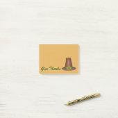 Geef Bedankt Thanksgiving Pilgrim Puritan Pet Gift Post-it® Notes (Op bureau)
