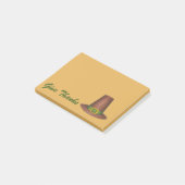 Geef Bedankt Thanksgiving Pilgrim Puritan Pet Gift Post-it® Notes (Schuin)