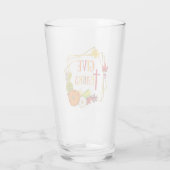 Geef Bedankt Thanksgiving Quote Herfst Herfst Pomp Glas (Achterkant)