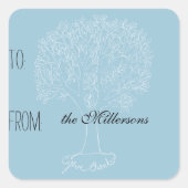 Geef Bedankt Tree Gift Label (Voorkant)