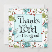 Geef Bedankt - Uitnodiging of Flat Card (Voorkant)