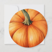 Geef Bedankt unieke Waterverf pompoen Thanksgiving Kaart (Achterkant)