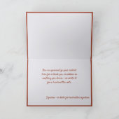 Geef Bedankt vakantie Thanksgiving Custom Bericht Kaart (Binnen)