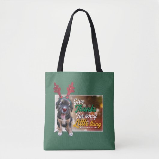 Geef Bedankt voor elk klein ding Tote Bag (Voorkant)