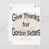 Geef Bedankt voor Gordon Setters Briefkaart (Voorkant / Achterkant)