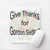 Geef Bedankt voor Gordon Setters Muismat (Met muis)