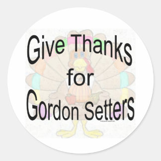 Geef Bedankt voor Gordon Setters Sticker