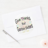 Geef Bedankt voor Gordon Setters Sticker (Envelop)