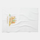 Geef Bedankt Waterverf Oogst Thanksgiving Theedoek (Horizontaal)